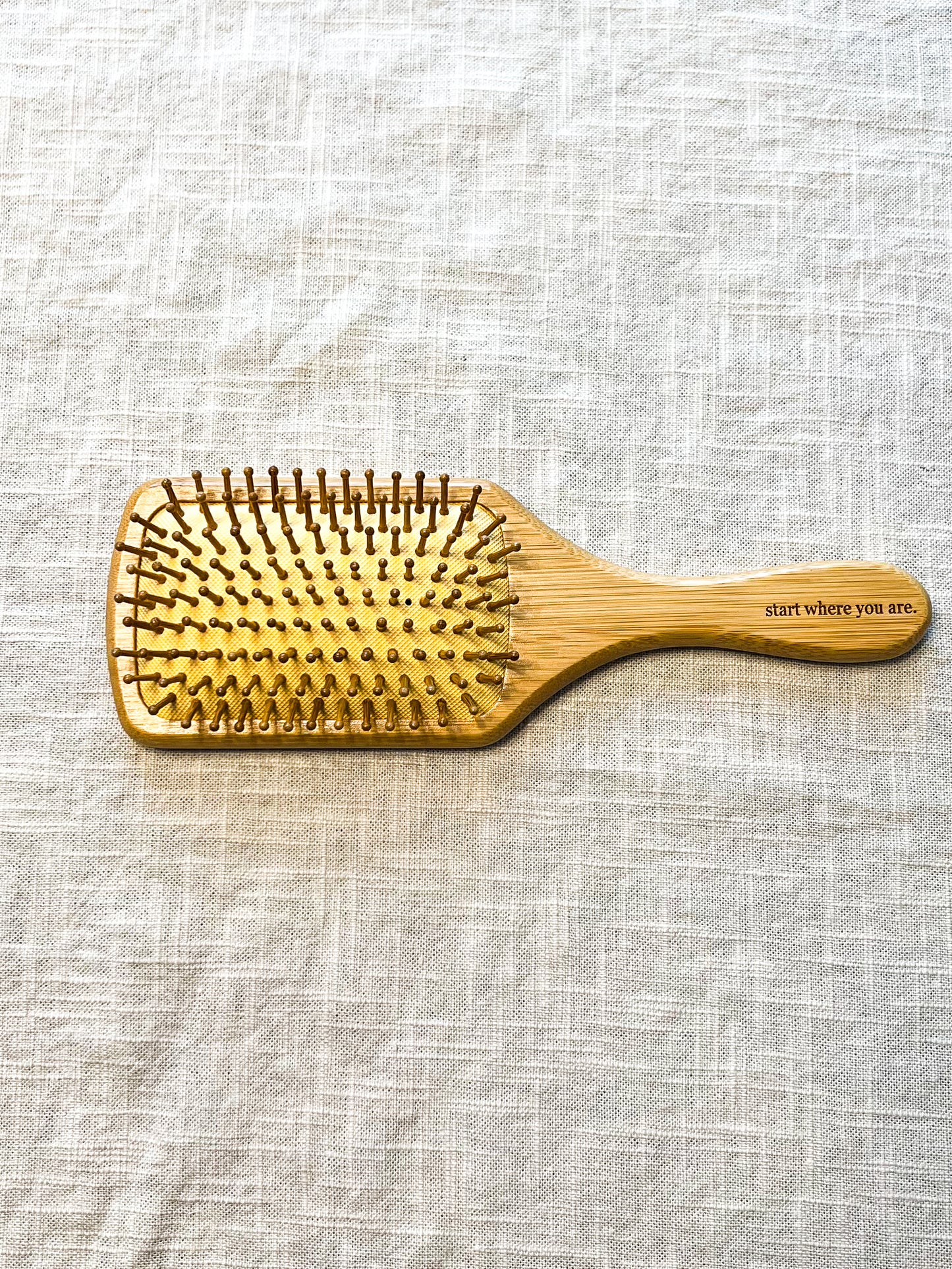 Bamboo Square Paddle Brush