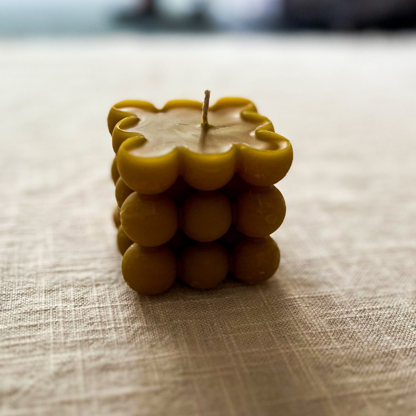 Beeswax Bubble Candle